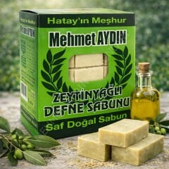 Zeytinyağlı Defne Sabunu ( Yeşil ) – 950g ( 6 Kalıp )