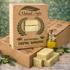 Zeytinyağlı Defne Sabunu (Kraft) Koli – 9 Paket (Toptan Avantajlı)