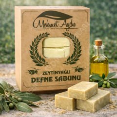 Zeytinyağlı Defne Sabunu (Kraft) Koli – 9 Paket (Toptan Avantajlı)
